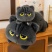 可爱黑猫猫咪玩偶毛绒玩具女生床上长条夹腿公仔娃娃靠垫睡觉礼物
