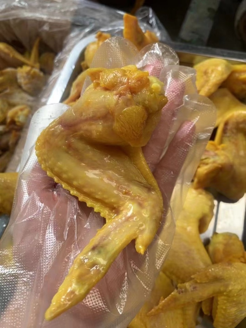 半成品盐焗鸡翅加工餐饮商用批发整箱卤菜店