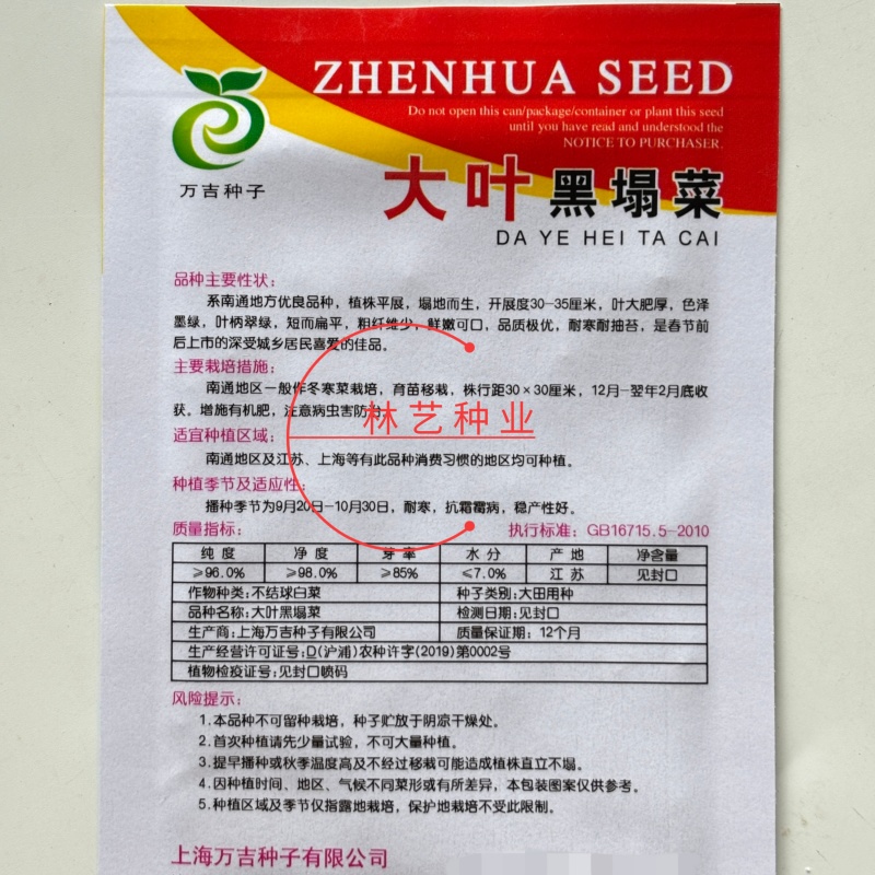 大叶黑塌菜种子叶片大肥厚墨绿乌塌菜种子耐寒耐抽苔黑乌塌菜
