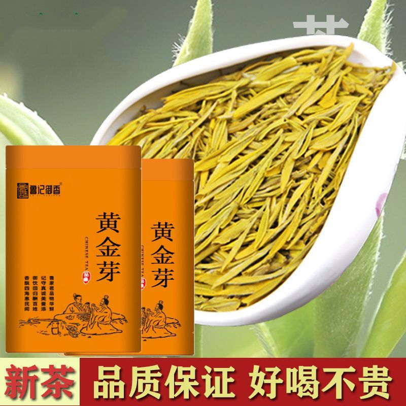 黄金牙新茶特级茶叶鲁记御香高档礼盒装浓香黄金叶茶送礼高档茶叶