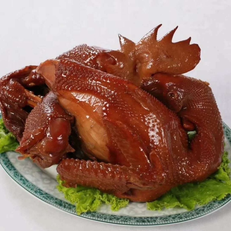 临沂老烧鸡纯手工克重大579