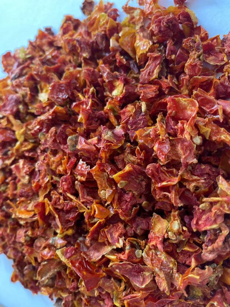 山东精品脱水蔬菜番茄碎一手货源农副产品可视频看货