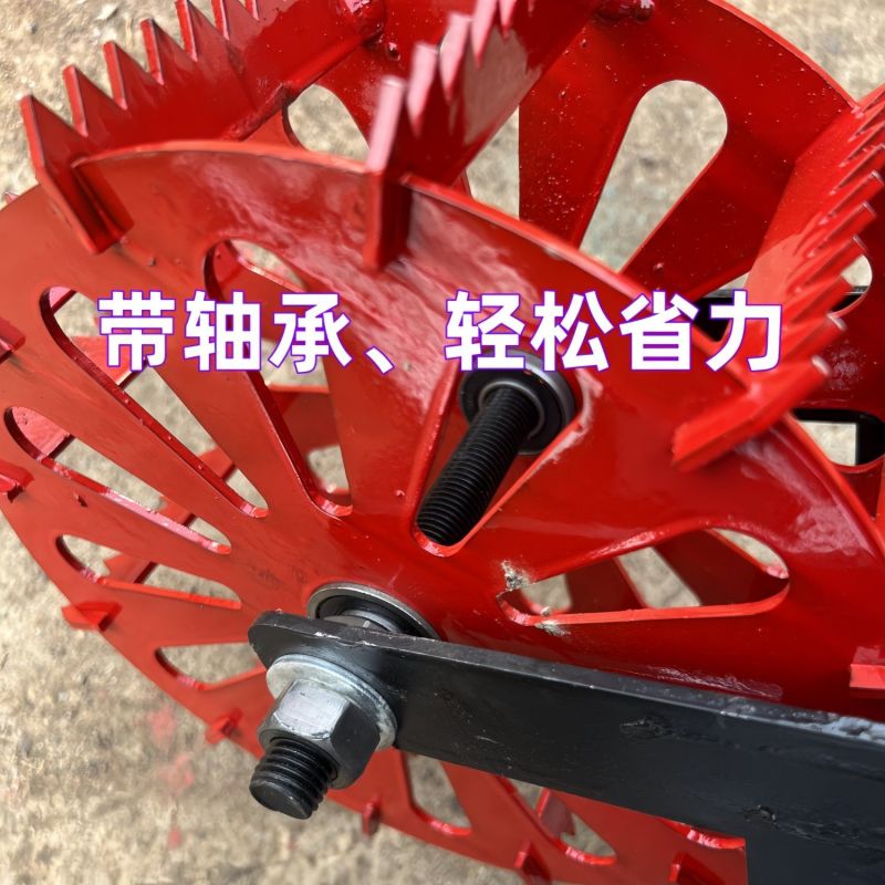 新款轮式锄草神器升级手推锄松土锰钢淬火锄锯齿轮耘锄