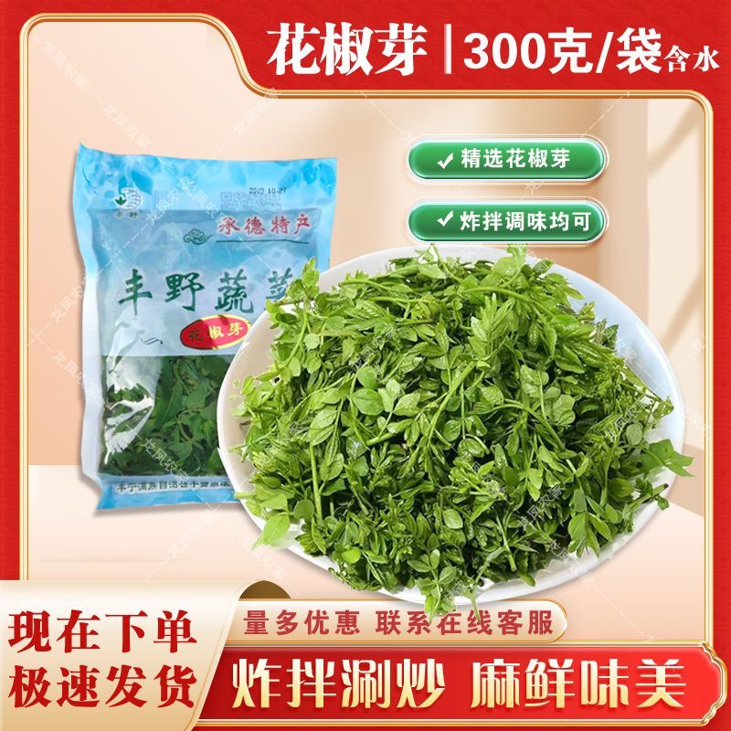 花椒芽非新鲜花椒叶花椒芽山野菜凉拌花椒芽袋装保鲜含水300G