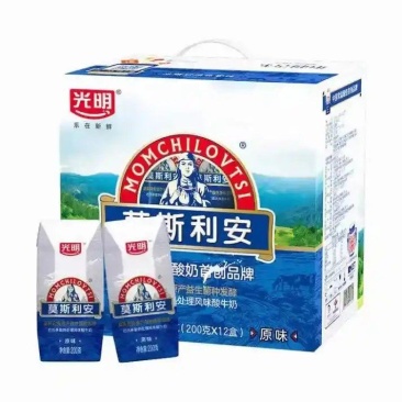光明莫斯利安酸奶原味200g*12盒礼盒装营养风味牛奶可