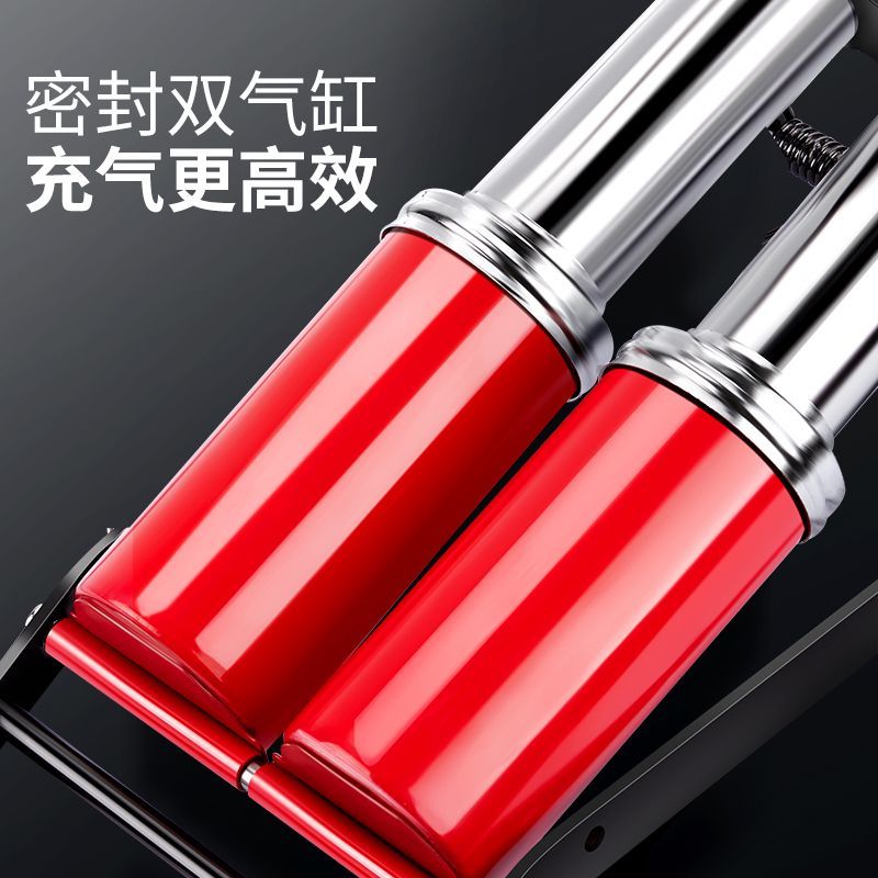 多功能脚踏式汽车充气泵脚踩打气筒高压低压车用自行车摩托车