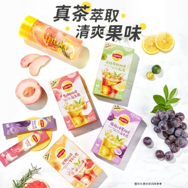 立顿果味冲饮白桃柠檬葡萄冬季果茶速溶冲泡茶粉冲饮果汁西柚组合