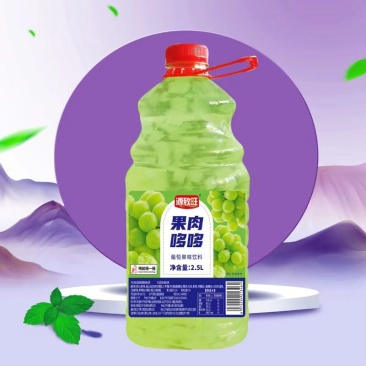 【夏日必备】5斤装大桶果肉2.5L白桃菠萝葡萄椰果粒聚餐宴会