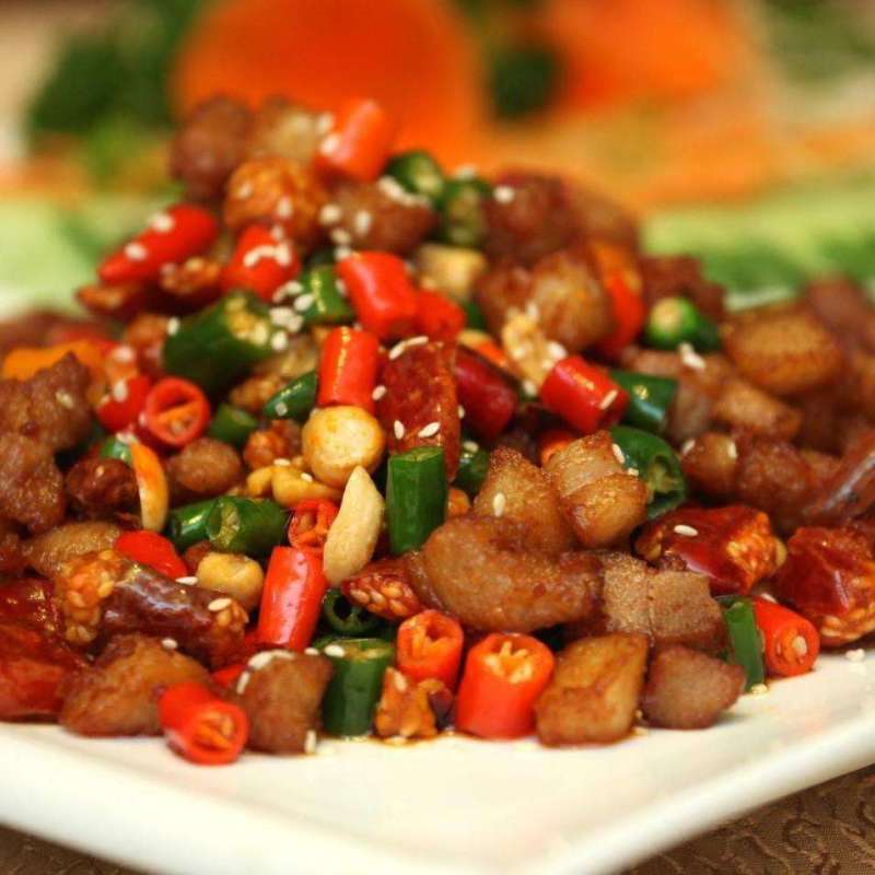 贵州特产小吃脆哨贵阳脆哨媲美丁家肥肉脆哨猪肉油渣软哨包