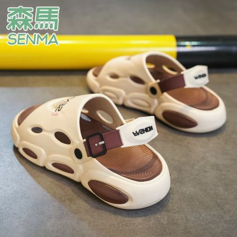 SENMA/森马夏季厚底防滑男拖鞋两穿凉拖外穿沙滩运动软