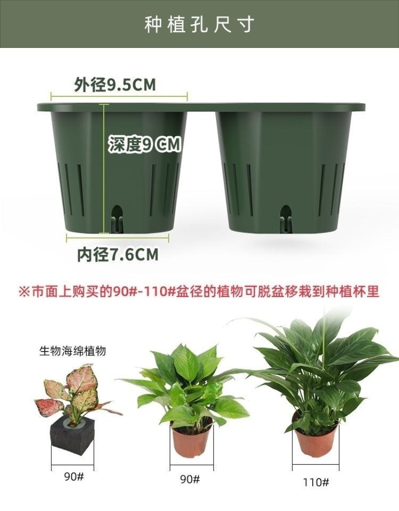 阳台壁挂花盆免钉贴钢钉钉墙款室内外绿萝多肉蔬菜立体绿化种