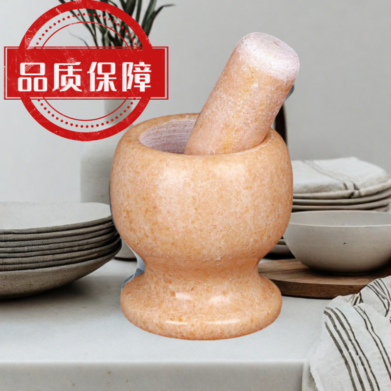 天然大理石捣蒜神器家用手动捣蒜器蒜泥器捣蒜罐压蒜器擂钵蒜臼子