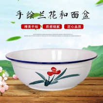 和面盆陶瓷大口径老式家用粗陶超厚加深揉面发面晒酱酿酒蒸馒头