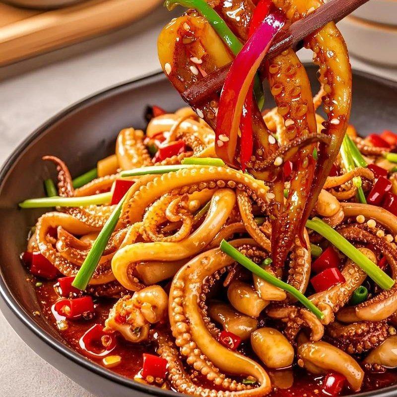 鲜嫩大号鱿鱼须火锅烧烤香辣食材500克/包到手4包顺丰
