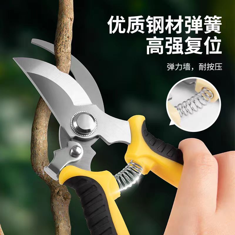 园林不锈钢省力果树剪刀修枝剪花剪粗枝剪园艺工具树枝剪花枝剪刀