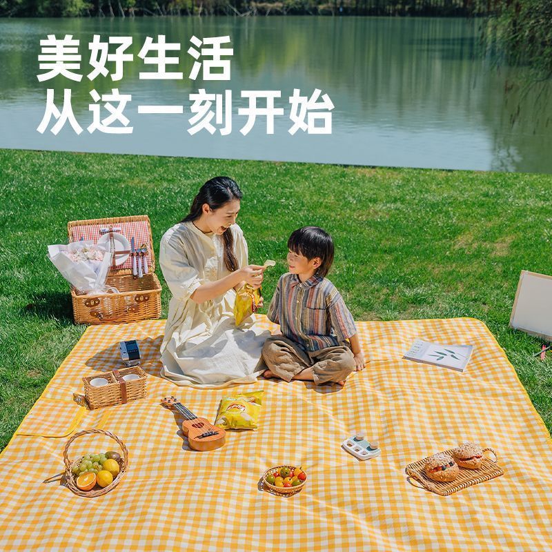 野餐垫防水加厚便携式户外旅游露营野餐地垫草坪春游防潮沙滩垫子