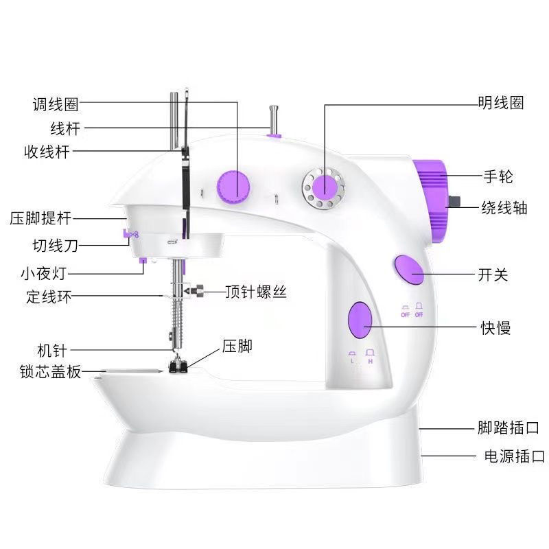 正品带灯自动绕线切线全自动家用缝纫机全套一整套