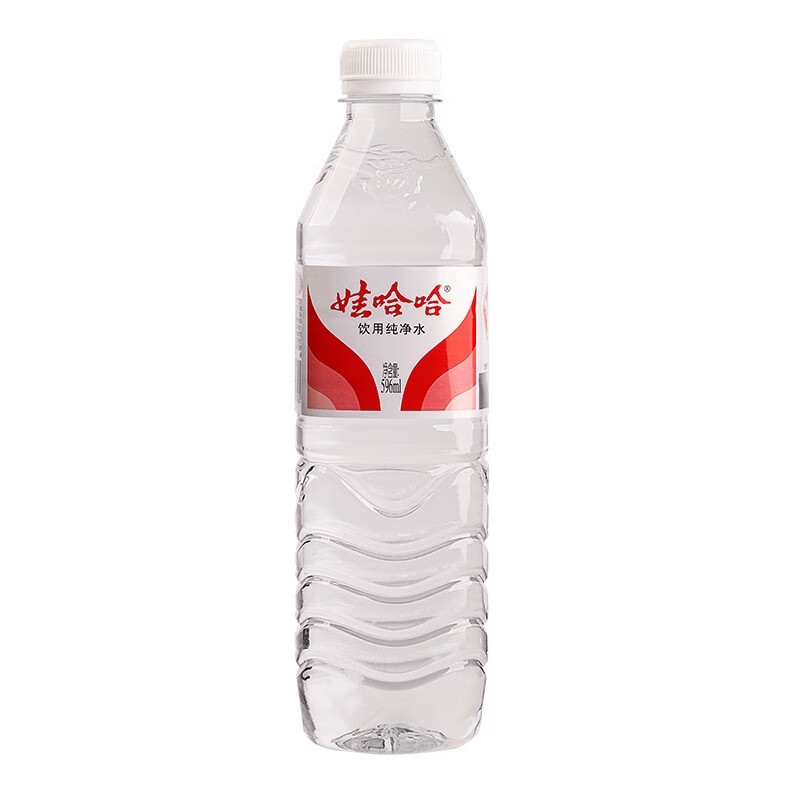 娃哈哈纯净水596毫升大瓶整箱饮用水宿舍夏天解