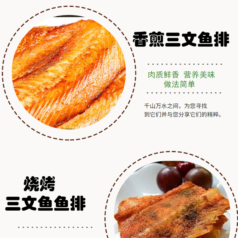 3斤三文鱼排包邮