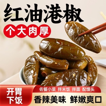 即食油焖港椒辣椒咸菜商用开胃下酒菜酱菜红油油泡泡菜佐餐饭菜