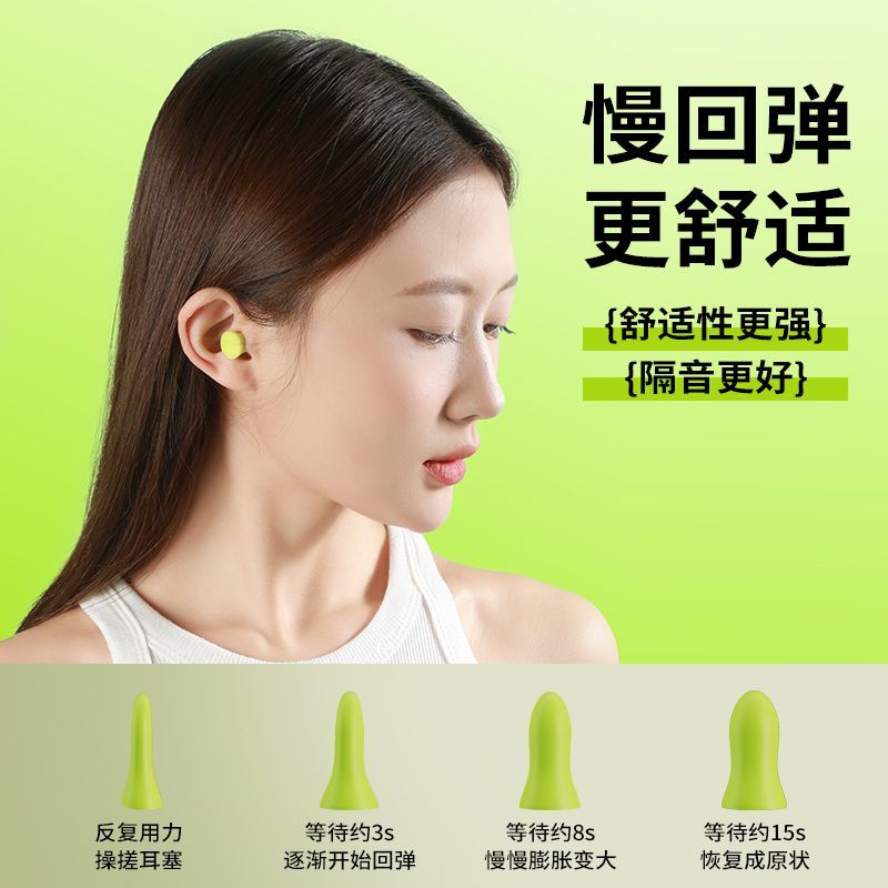 睡眠耳塞静音宿舍学习**隔音神器降噪防噪音专业防呼