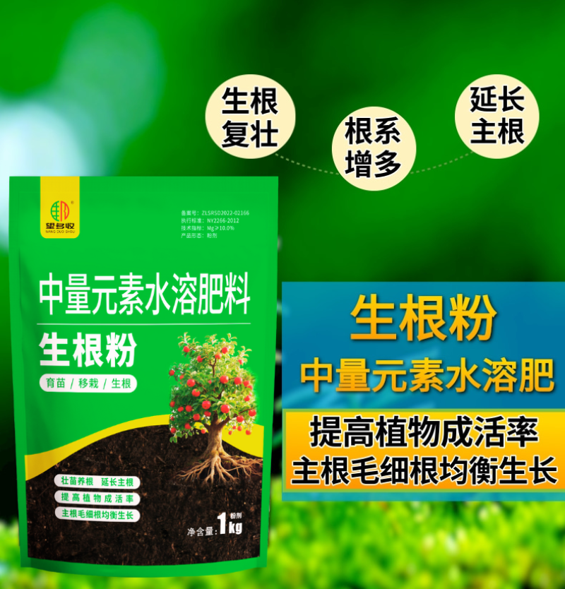 植物通用生根粉移栽扦插小苗生根强健根系冲施滴灌生根剂