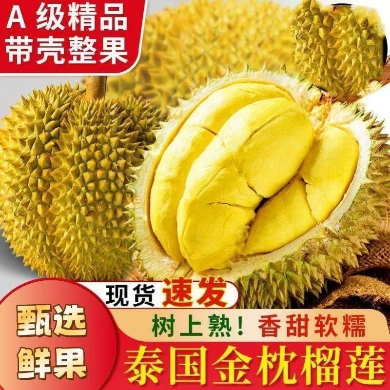 泰国金枕榴莲一件代发拼多多，抖音，京东，小红书一件代发