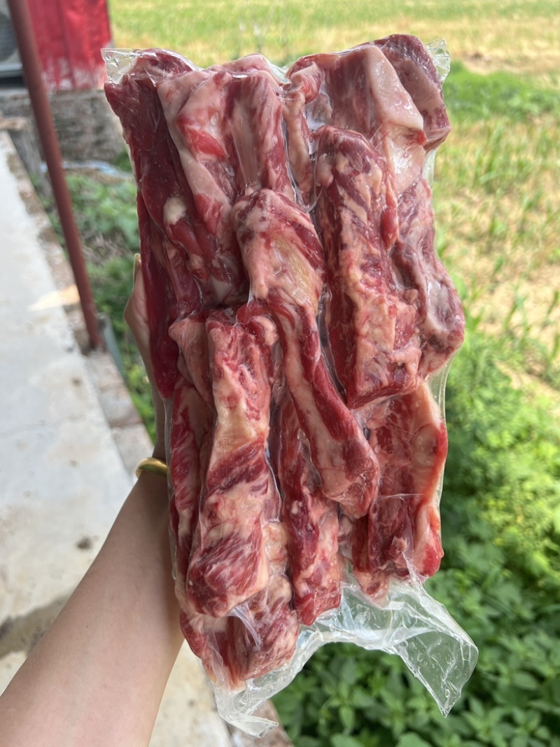 牛肋条腹肉条谷饲版烧烤烧鸟店穿串必备食材