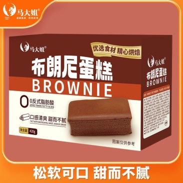 马大姐布朗尼蛋糕420g早餐糕点休闲零食下午茶点小吃
