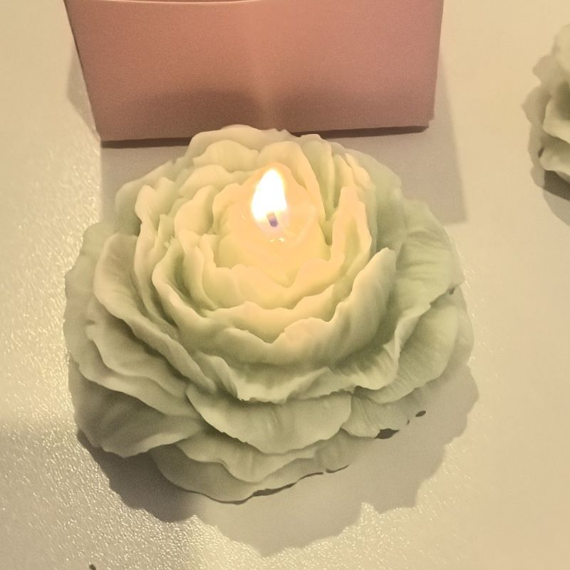 DIY香薰伴手礼云端牡丹花蛋糕蜡烛生日派对必备朋友闺蜜礼物无