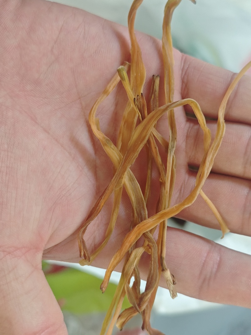 特级黄花菜传统蒸煮日光晒干原菜无硫