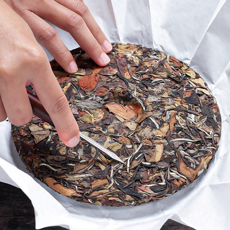 政和老白茶老寿眉陈香古树荒野白茶2019年茶叶茶饼300克