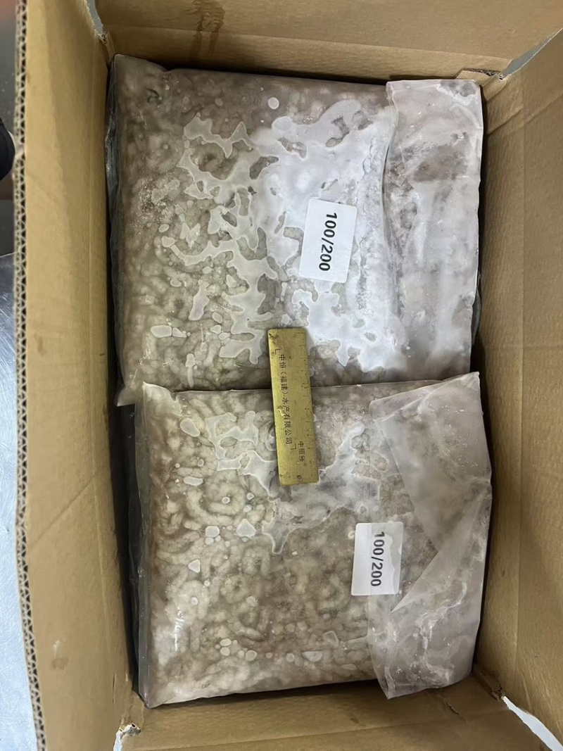 原汁无泡发虾仁新鲜片冻虾仁商用厂家批发