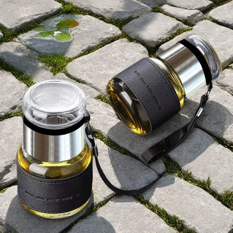 玻璃杯耐高温泡茶水分离带茶仓大容量便携加厚可爱随身携带