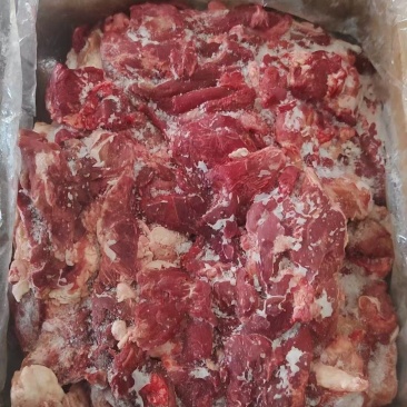 全牛国产牛碎肉10公斤箱90比例