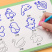 幼儿园凹槽涂色书绘本儿童画画本字帖简笔画入门套装大班控笔训练