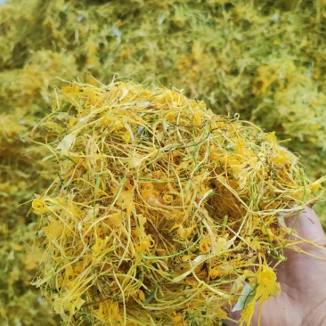 野生金银花蒸熟晒干无硫颜色金黄5斤包邮