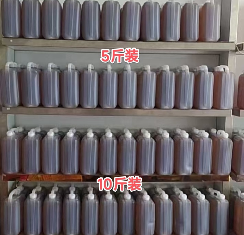 农家自种炒熟榨花生油，方桶规格10斤，5斤，圆瓶1斤