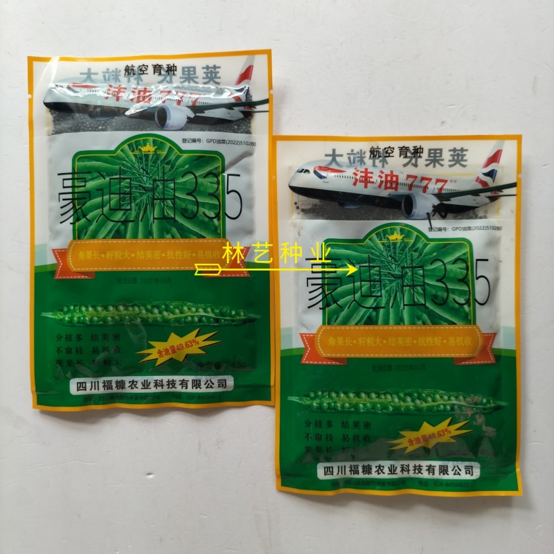 豪迪油335沣油777油菜种子甘蓝型耐寒抗倒油菜种籽农家