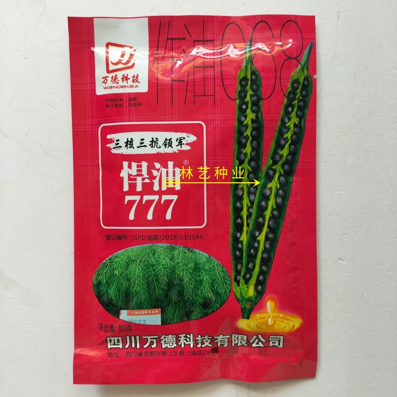 悍油777油菜籽种子秋冬季耐寒油菜花孑高产抗病高油优质