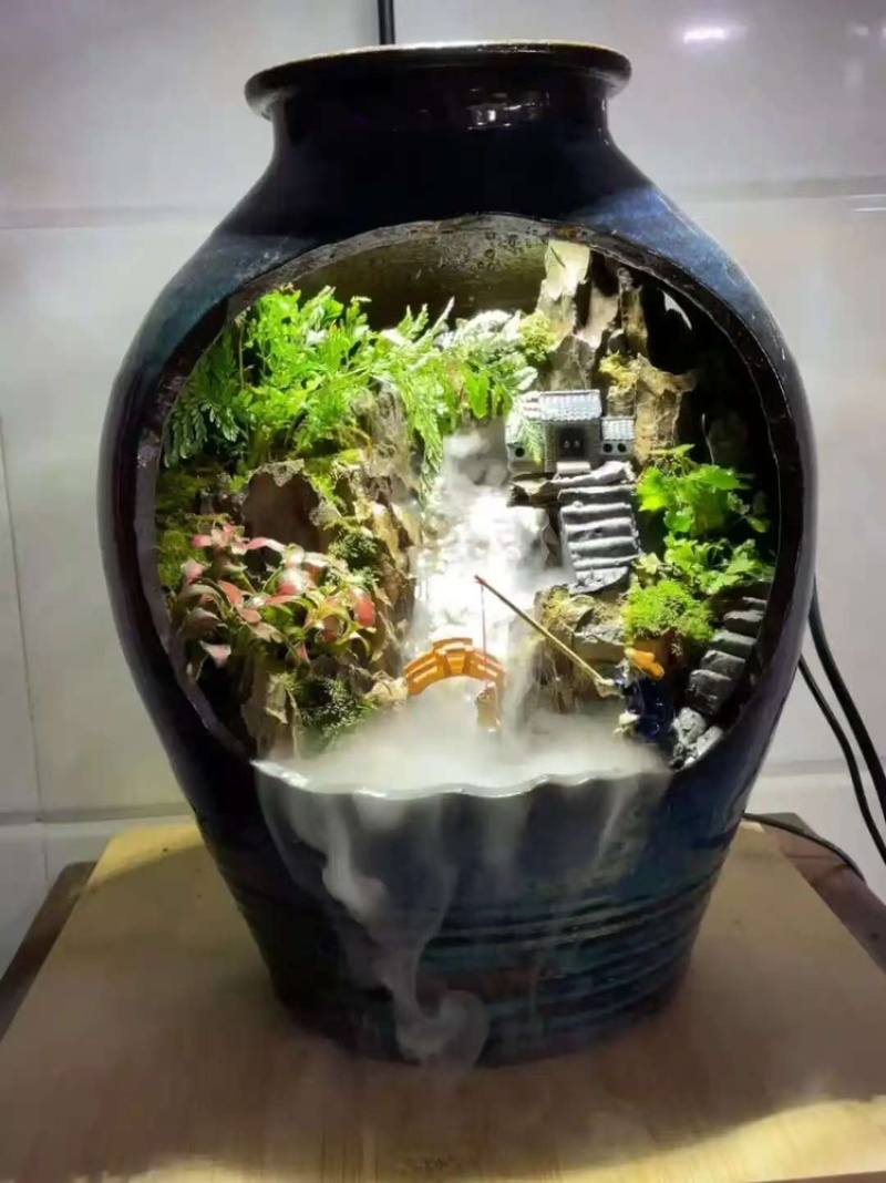 精品推荐茶室摆件微景观，手工制作支持定制工艺品
