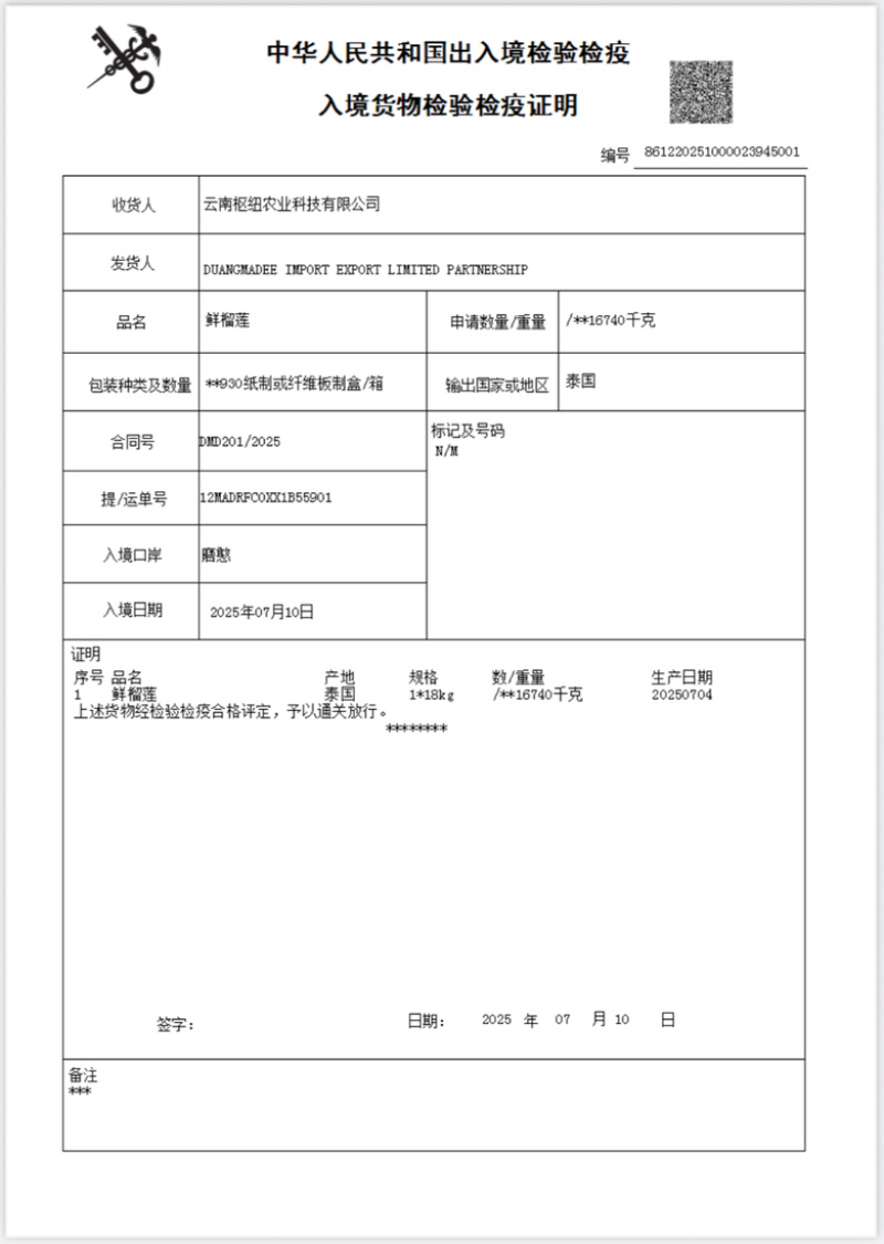 泰国金枕榴莲一件代发拼多多，抖音，京东，小红书一件代发