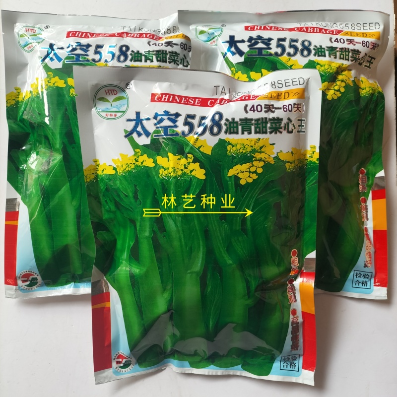太空558油青甜菜心王40-60天油绿甜菜苔尖叶菜心菜场