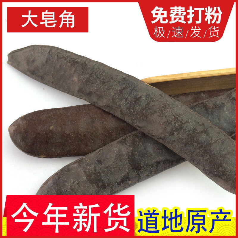 野生大皂角长皂角皂荚粉天然洗发防脱黑发皂角段包邮新货选装精品