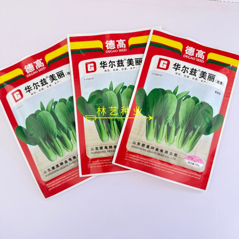 华尔兹美丽青梗菜青菜种子高产耐热耐湿油亮上海青种子原
