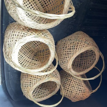 纯手工编织竹篮