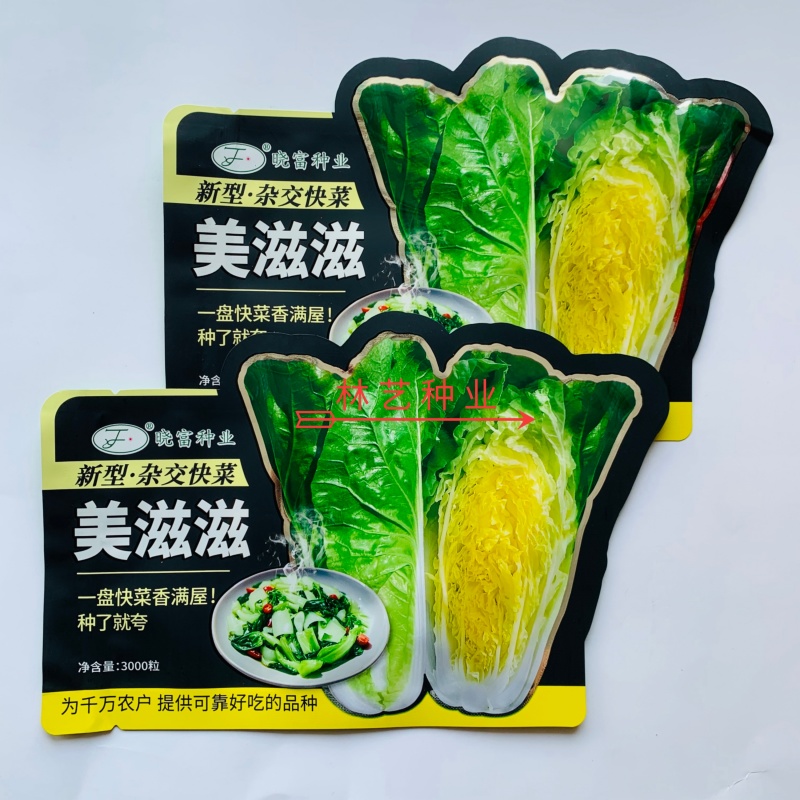 美滋滋快菜种子新品种耐热耐湿浓绿色耐捆扎小白菜四季