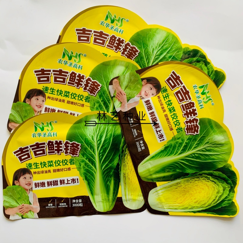 吉吉鲜锋速生快菜种子鲜嫩鲜甜鲜上市甜嫩口感好抗病耐储运