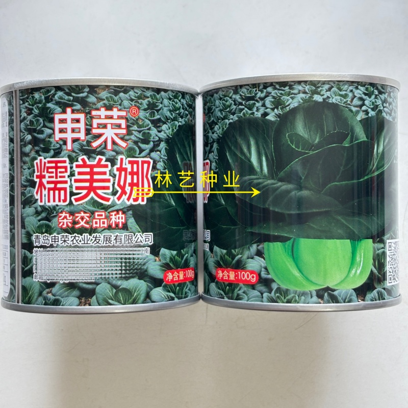 申荣糯美娜青菜种子杂交株型美观叶墨绿油亮口感糯甜春秋播