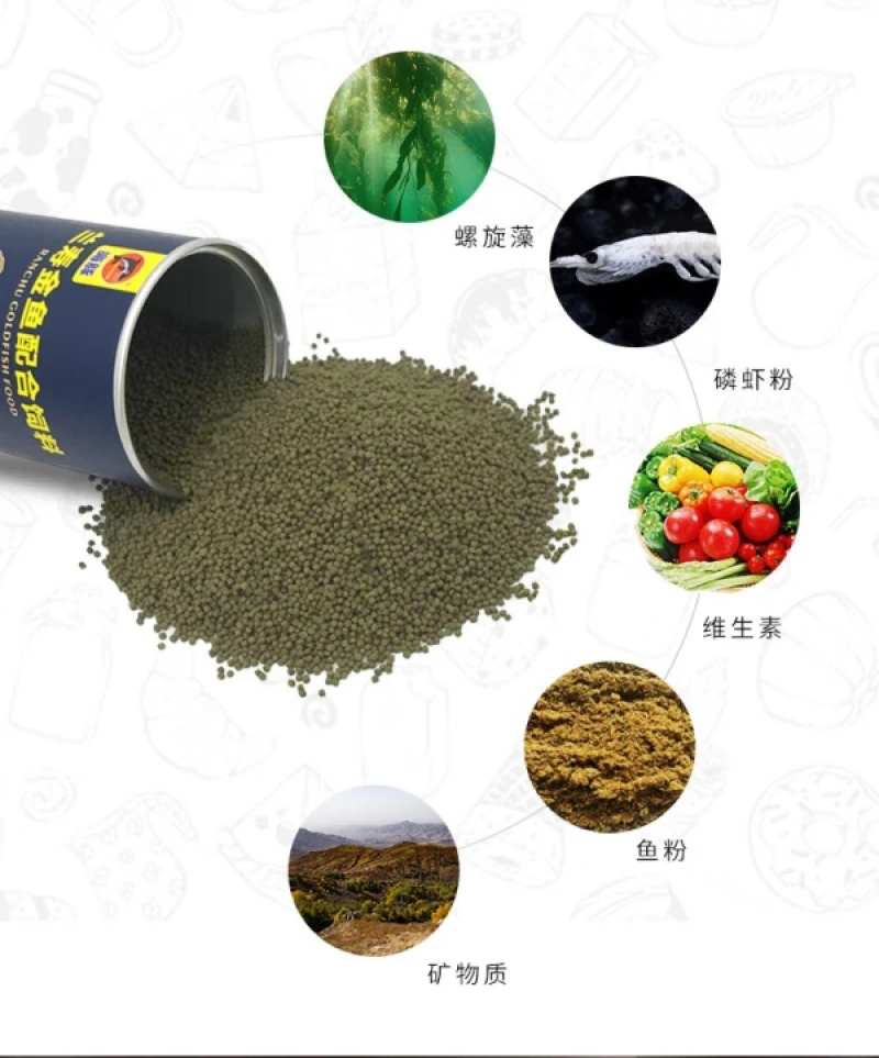 锦鲤鱼饲料鱼食小颗粒金鱼兰寿专用鱼饲料红草金通用观赏鱼粮